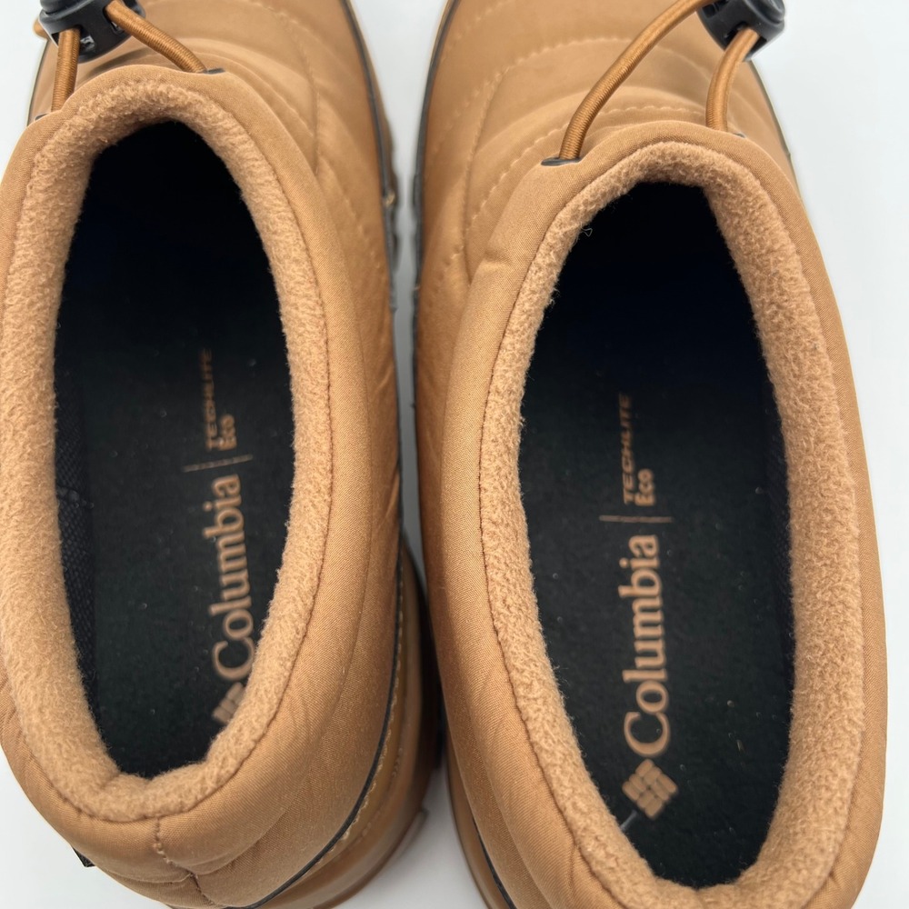 Columbia Snowtrot Unwind Shoes Womens 10 Elk Brown Quilted‎ Fleece Lined Toggle - Picture 8 of 10